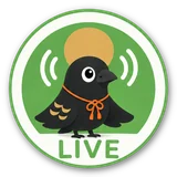 カタカナ翻訳（自動）の話すボタン（LIVE のカラス）